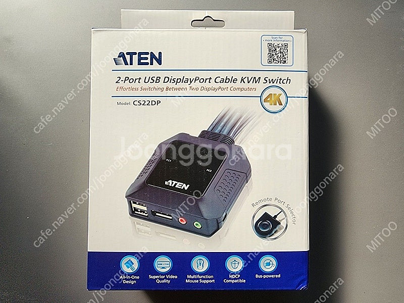 DP KVM스위치 / ATEN CS22DP / 2대 P...--0