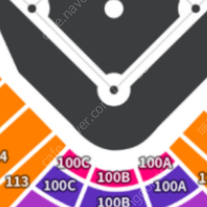 7월 1일 (화) 한화이글스 vs NC 다이노스 포수후면석 100B구역 4열 2매 7ㅇ양도합니다