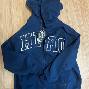 히로 블랭크후드집업 네이비 160 새제품