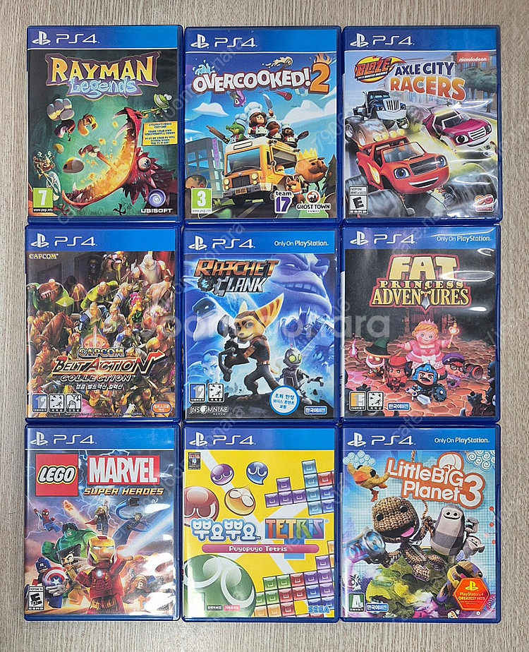 ps4 레이맨레전드 오버쿡드2 블레이즈앤더몬스터머신 캡...--0
