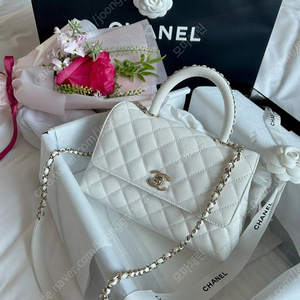 (가격제안 받아요)샤넬 코코핸들 스몰사이즈 체인핸들 사페인골드