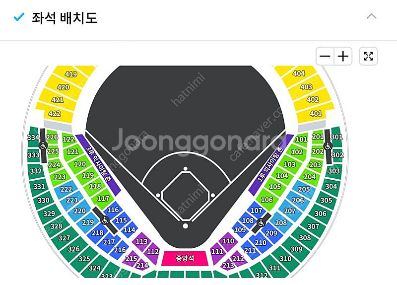 6/24 두산 VS SSG 1루 네이비 4연석 14,0...--0