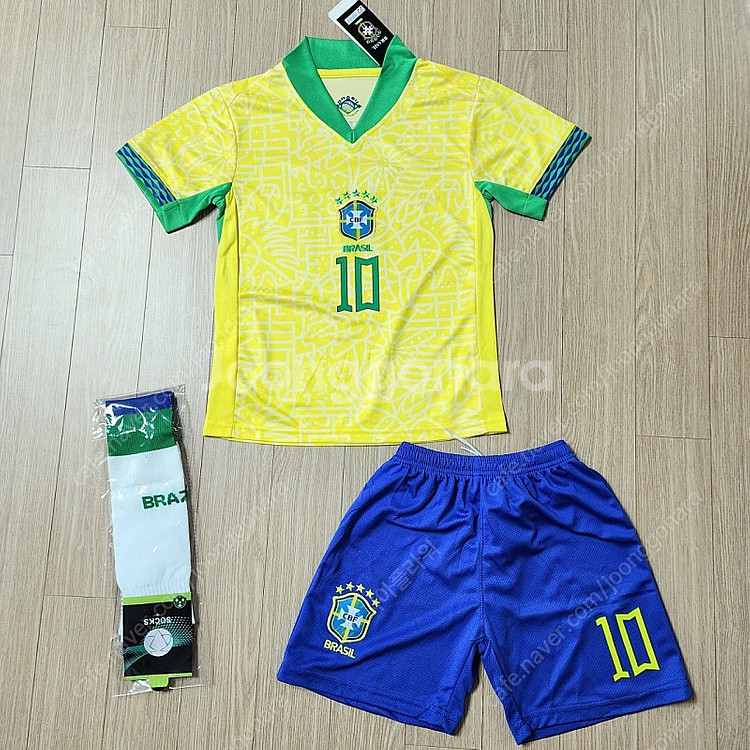 (당일발송) 네이마르 브라질 키즈 축구 유니폼 새제품....--0