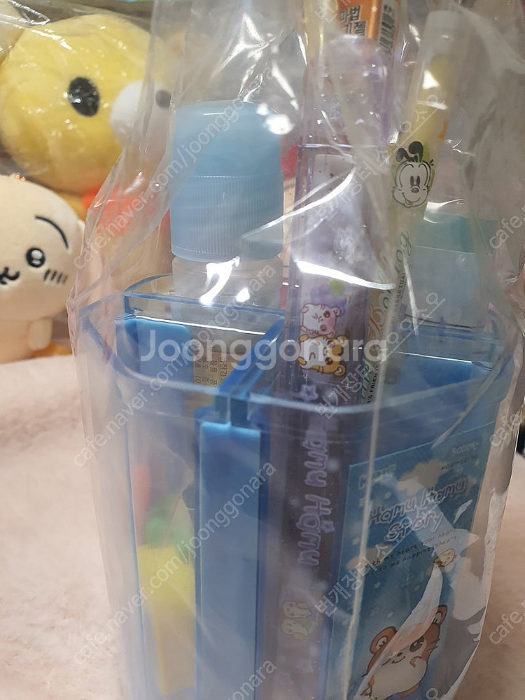 미개봉) 고전문구 하무하무 햄스터 연필꽂이 문구 세트--2