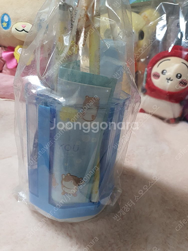미개봉) 고전문구 하무하무 햄스터 연필꽂이 문구 세트--3