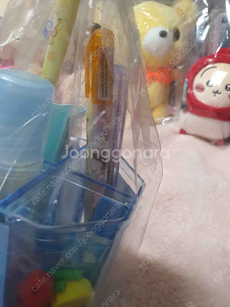 미개봉) 고전문구 하무하무 햄스터 연필꽂이 문구 세트--5