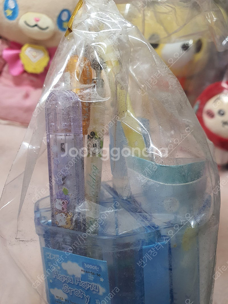 미개봉) 고전문구 하무하무 햄스터 연필꽂이 문구 세트--7