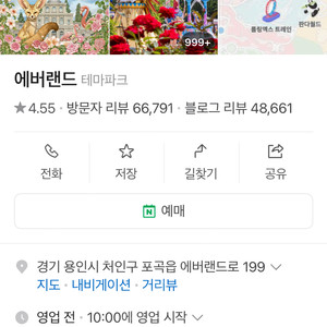 에버랜드 자유이용권 종일권
