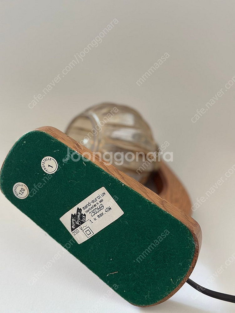 독일 빈티지 원목 테이블 조명 엔틱우드조명--7