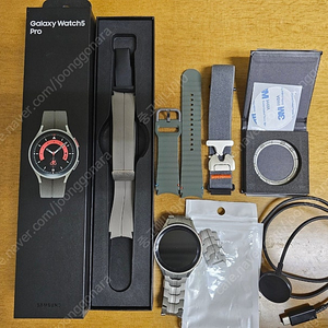 갤럭시워치5프로그레이티타늄블루투스45mm 팝니다