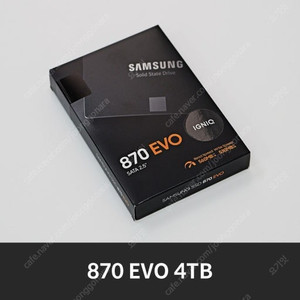 삼성 SSD 870 evo 4TB 새상품 팝니다