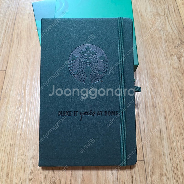 스타벅스 그린 노트 볼펜 세트 새상품--1