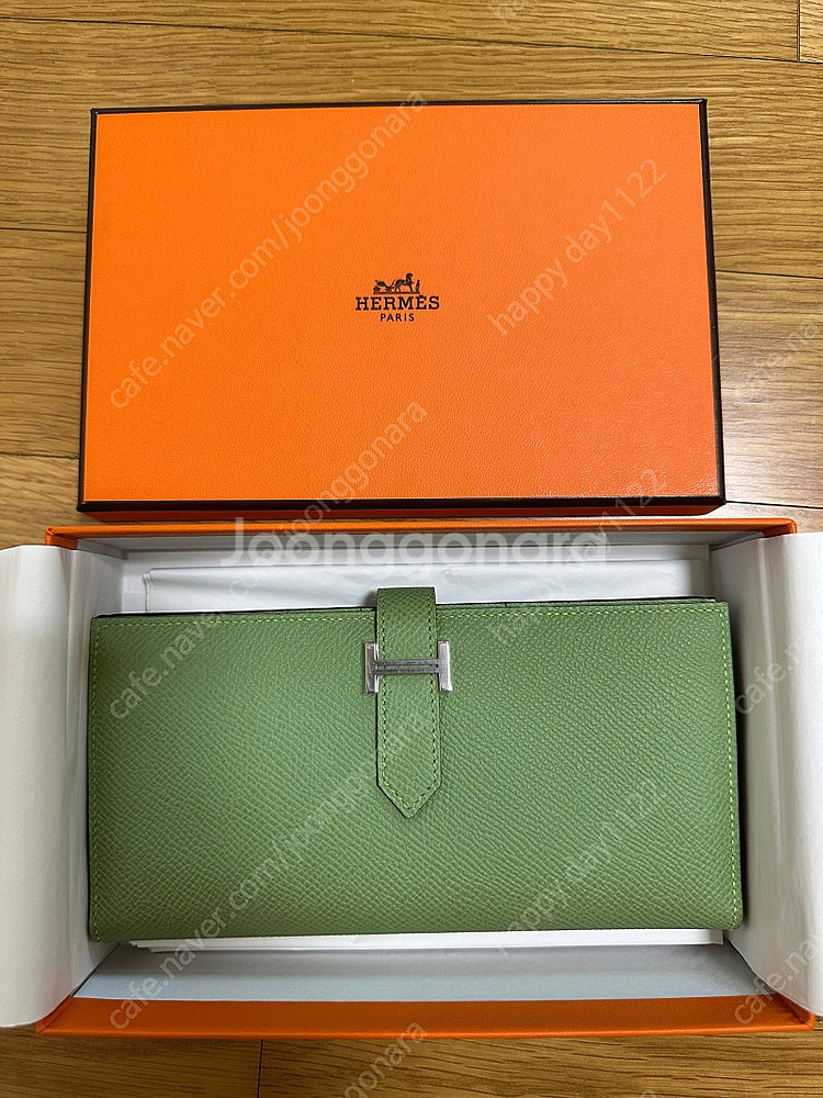 에르메스 베안 장지갑Z각인--0