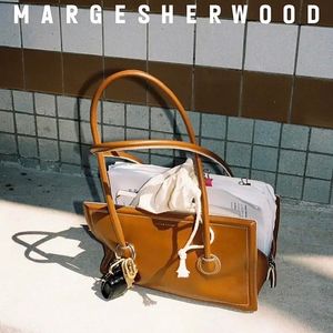 (새상품) 마지셔우드 보스턴백 브라운 크링클 가방 margesherwood 호보백