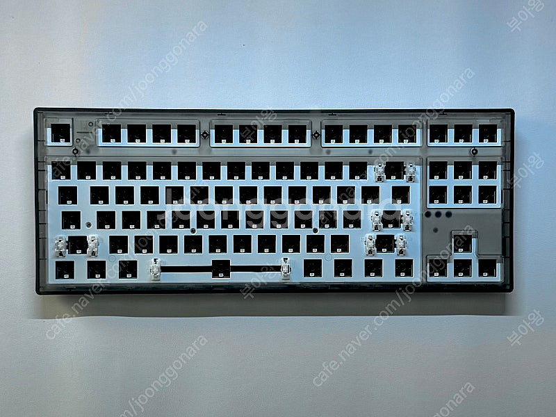 MK870 투명 블랙 풀윤활 커스텀 키보드--0