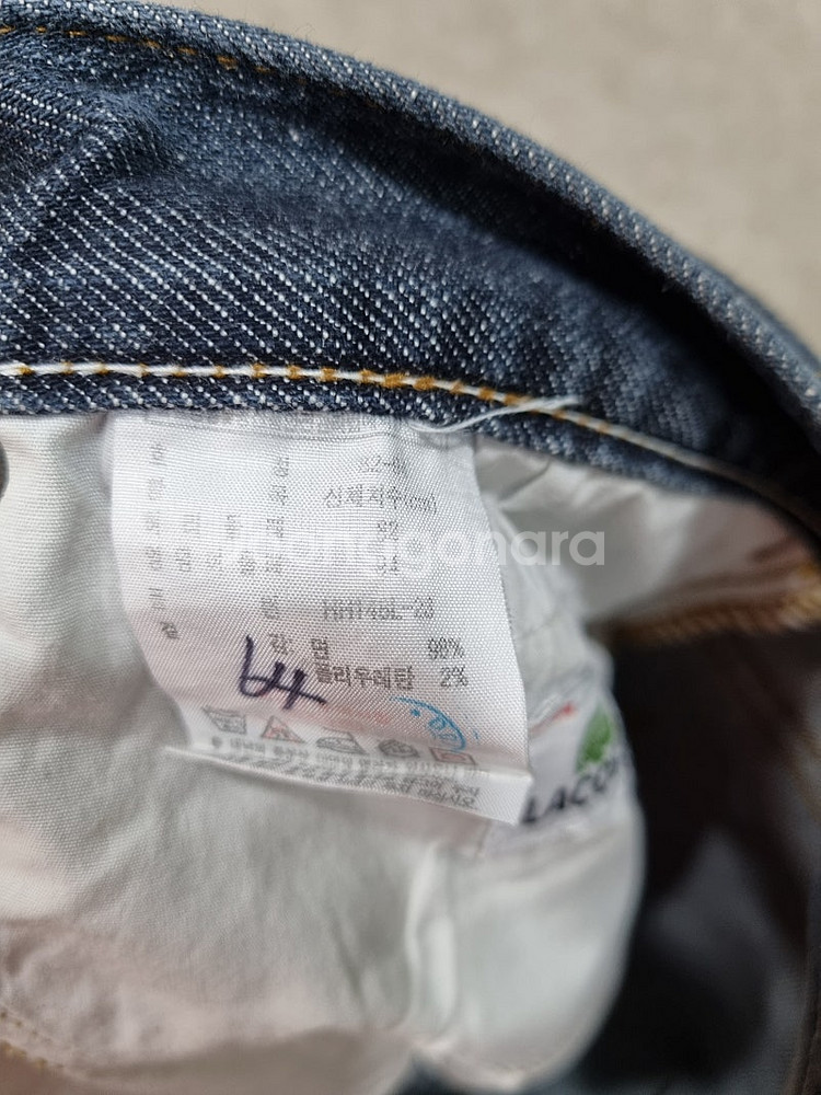 남성 32인치 라코스테 데님 청바지--6