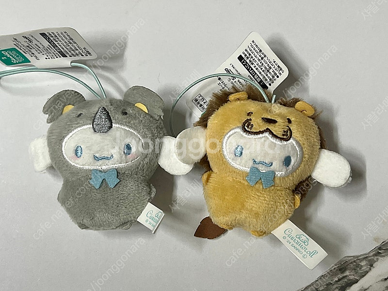 산리오 어뮤즈먼트 동물 시나모롤 코알라,사자 키링 인형--0