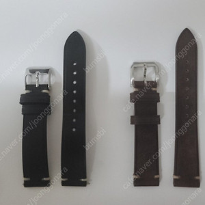 해밀턴 w10 18mm 가죽스트랩 (블랙/브라운)