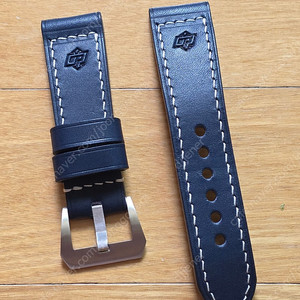 파네라이 24mm 스트랩 스쿠알로 베이스로고 각인 네이비 컬러 + 22mm 실버 버클 박스풀셋