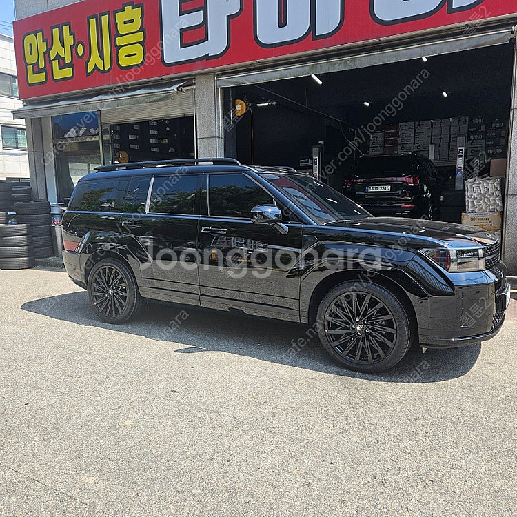 디올뉴싼타페 MX5 21인치 블랙잉크 순정휠 판매--3