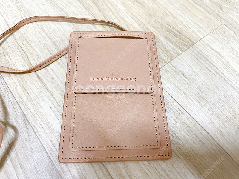 [새상품] 리움 소가죽 목걸이 카드지갑 ID카드 케이스--0