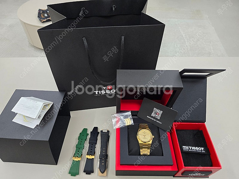 티쏘 prx35mm 파워매틱80 골드 80만원 판매합니...--0