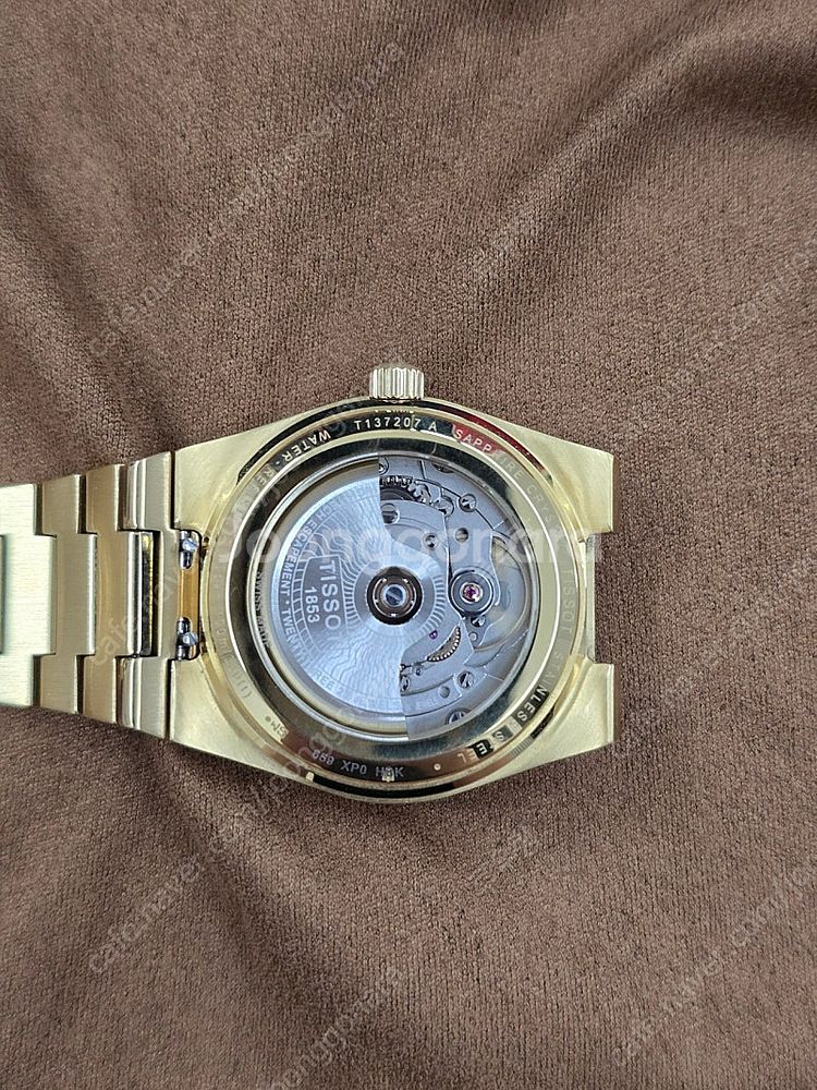 티쏘 prx35mm 파워매틱80 골드 80만원 판매합니...--8