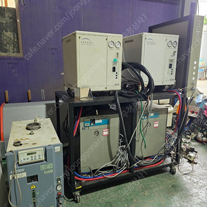 반도체 공정용 진공시스템 (Dry Vacuum Pump드라이진공펌프 1대 / Vacuum Compressor진공 콤프레셔 4대)