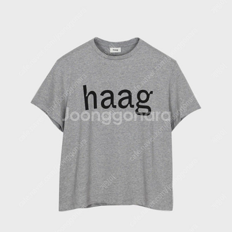 헤이그 haag a baithday 반팔 티셔츠 그레이--1