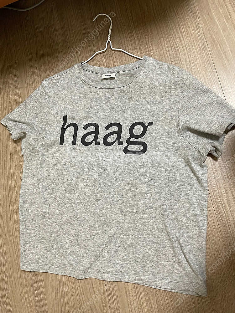 헤이그 haag a baithday 반팔 티셔츠 그레이--2