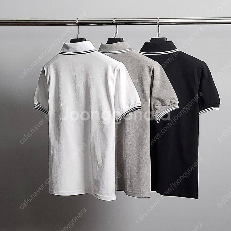 몽클레어 로고와펜 라인 PK 반팔 카라티--1
