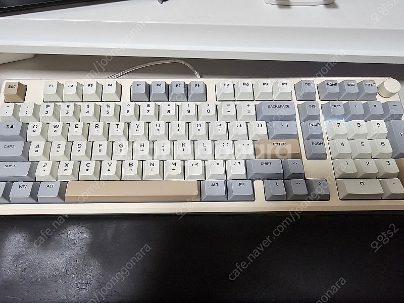 [페블온x에포메이커] GALAXY100 한글버전 페커 마블 화이트 스위치 키보드 / 에포메이커 갤럭시 100--0