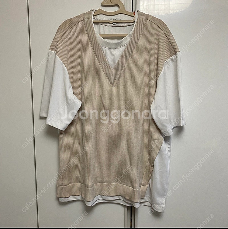 (새상품) 바쏘 옴므 남자 조끼일체형 루즈핏 반팔 10...--5