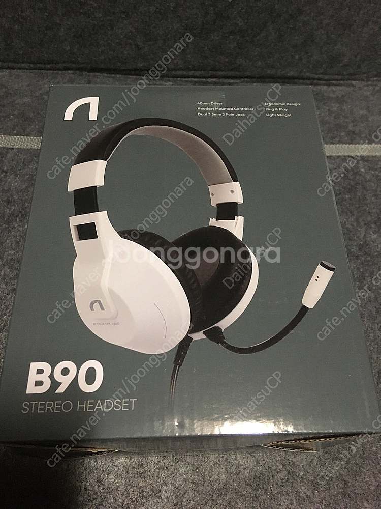 앱코 B90 스테레오 게이밍 헤드셋 화이트--0