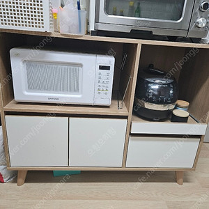 전자레인지 밥솥 수납장(상태좋음)
