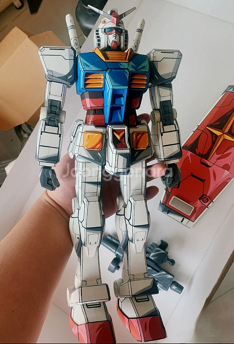 다반 MEGA 1/48 건담 RX-78-2 이차원 도색--1
