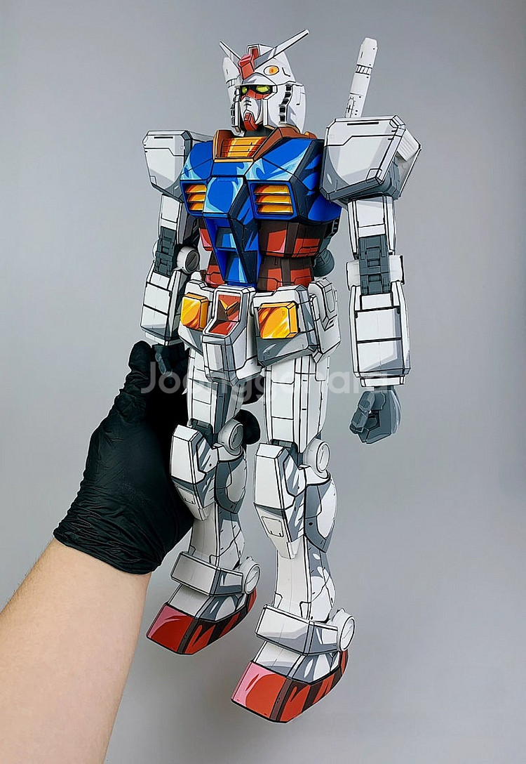다반 MEGA 1/48 건담 RX-78-2 이차원 도색--6