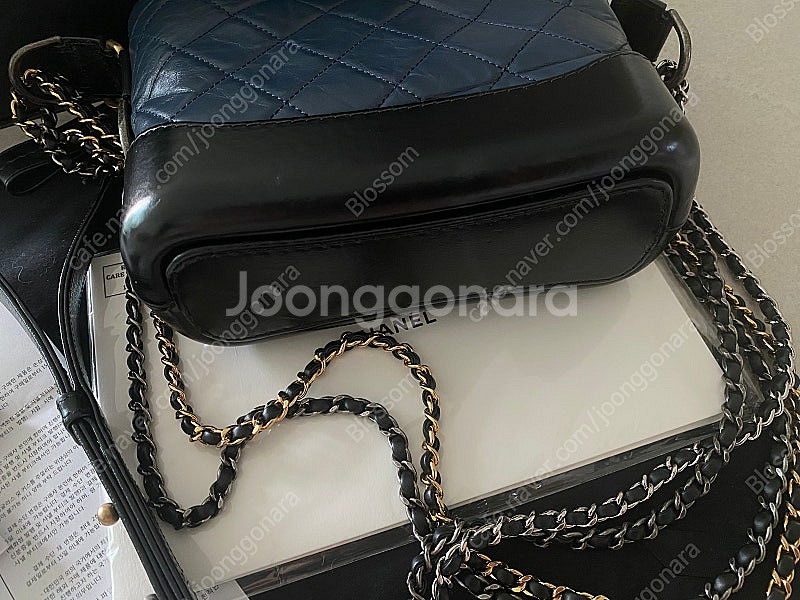 샤넬 가브리엘 호보 스몰 네이비--4