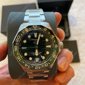 태그호이어 아쿠아레이서 프로세셔널 GMT(그린)*새상품,풀구성+러버포함/초특가