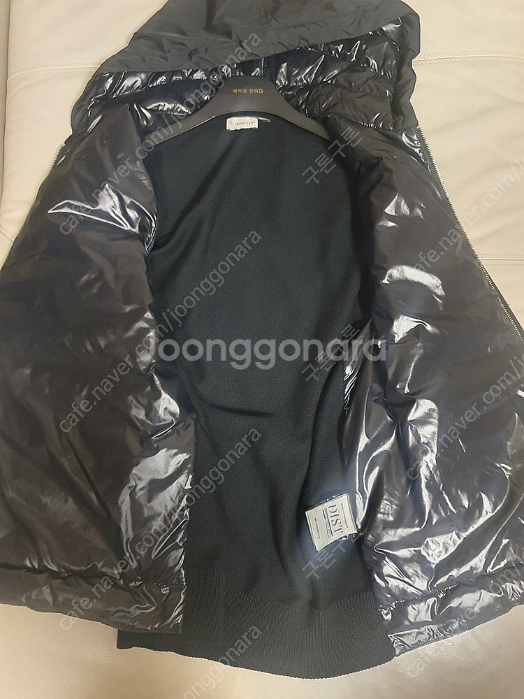 몽클레어 22ss 니트 후드패딩/블랙/XL--3