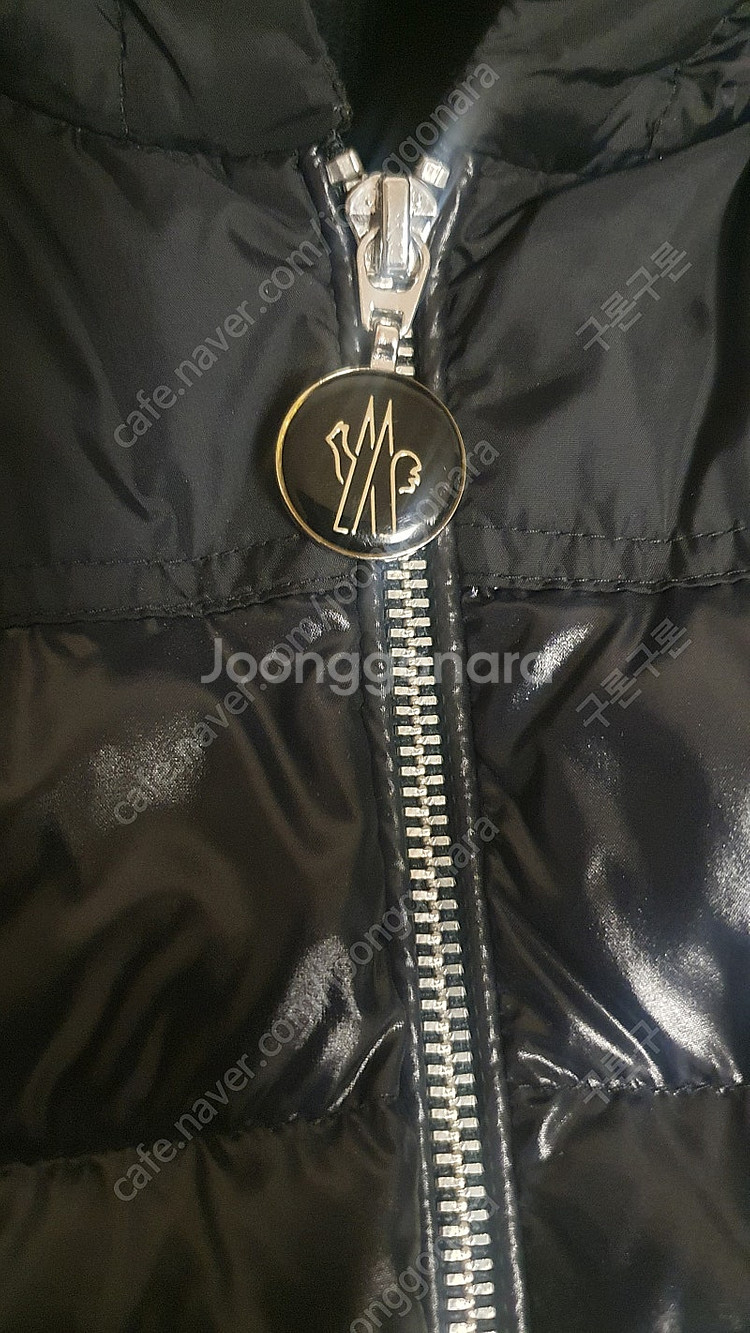 몽클레어 22ss 니트 후드패딩/블랙/XL--4