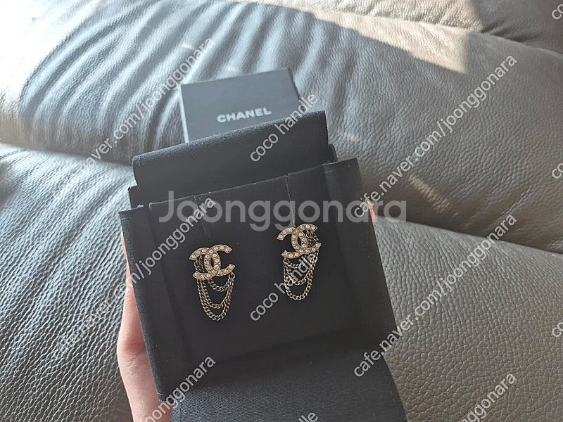 샤넬 이어링 샤넬 귀걸이 채정안 샤넬 귀걸이--0