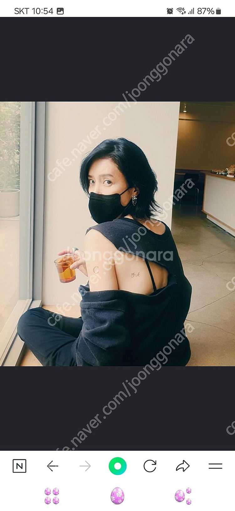 샤넬 이어링 샤넬 귀걸이 채정안 샤넬 귀걸이--7