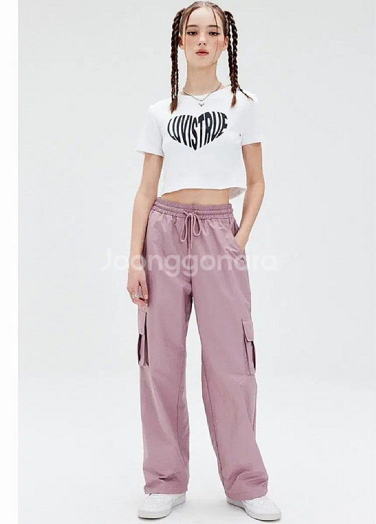 (F)여성 러브이즈트루 카고 트레이닝 조거 팬츠--0
