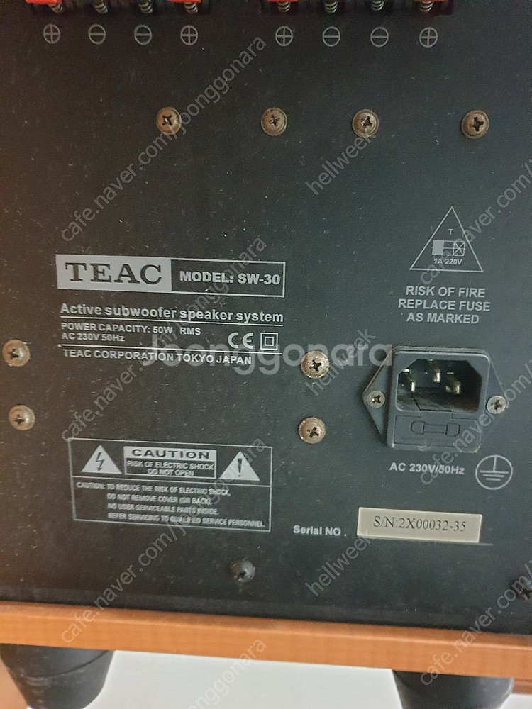 TEAC SW-30 액티브 서브우퍼. 스피커--3