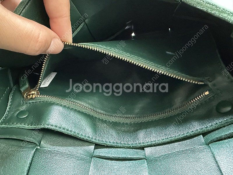 보테가베네타 카세트백 딥그린--7