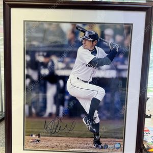 [판매] 이치로 스즈키 친필 사인 액자 (MLB 정품 인증, COA 포함)