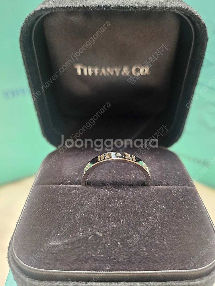 티파니 아틀라스 링 18K 화이트골드상태조음까르띠에--1