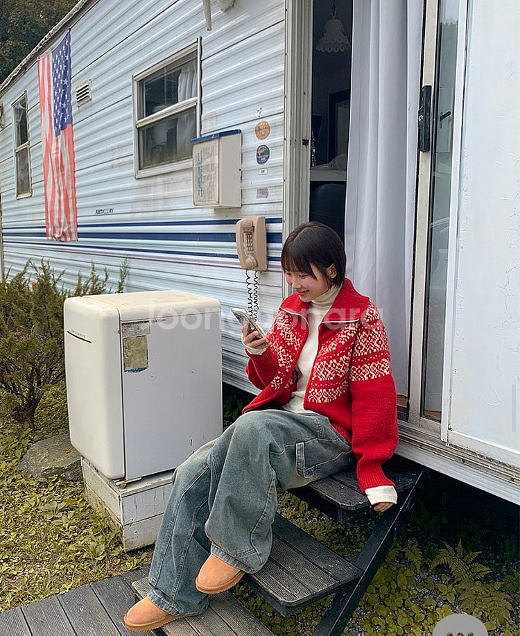 새상품 바온 스푸키 스트링 카펜더 와이드 데님 팬츠 중...--0
