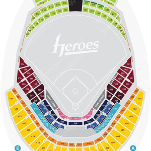 6월 25일 26일 수목 고척 기아 VS 키움 3루 중앙 4층 내야 외야석 통로 4연석 2연석 판매